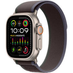 Смарт-часы Apple Watch Ultra 2 49 мм Titanium, S/M синий/чёрный ремешок Trail