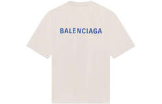 Футболка унисекс Balenciaga go Luxury с круглым вырезом и с короткими рукавами, белый