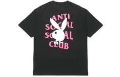 Футболка унисекс Anti Social Social Club x PLAYBOY с логотипом, черный