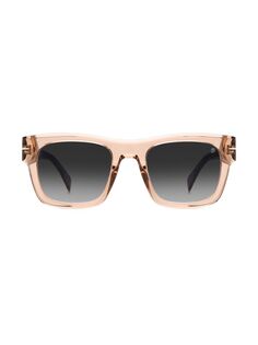 Квадратные солнцезащитные очки 51 мм David Beckham, розовый