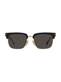 Прямоугольные солнцезащитные очки 55 мм David Beckham, черный