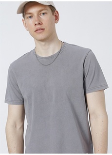 Мужская футболка антрацитового цвета со стандартным узором с круглым вырезом Aeropostale