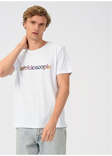 Белая мужская футболка с круглым вырезом с принтом People By Fabrika