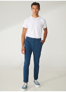 Мужские брюки цвета индиго с нормальной талией People By Fabrika