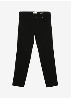 Черные мужские брюки узкого кроя с нормальной талией и нормальными штанинами Süvari