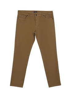Бежевые мужские брюки узкого кроя с нормальной талией и нормальными штанинами Süvari