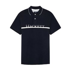 Поло с коротким рукавом Hackett Chest Stripe, синий