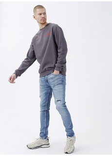 Мужские джинсовые брюки Skinny с нормальной талией цвета индиго Denim Trip