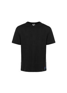Простая черная мужская футболка с круглым вырезом Denim Trip