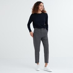 Женские эластичные брюки Uniqlo Nine-Point (новые деловые повседневные брюки в клетку)