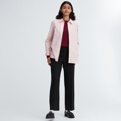 Uniqlo женские повседневные широкие прямые брюки (широкие брюки деловые брюки 23 осенне-зимний новый стиль)