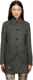 Серый пиджак на пуговицах Charles Jeffrey LOVERBOY