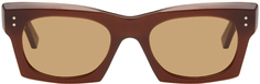 Коричневые солнцезащитные очки Edku RETROSUPERFUTURE Edition Marni