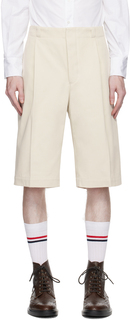 Off-white шорты с одинарными складками Thom Browne