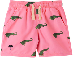 OAS Kids Розовые шорты для плавания под крокодиловую кожу