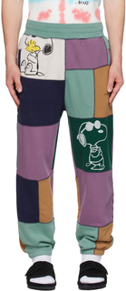 Разноцветные спортивные штаны в стиле пэчворк Awake NY