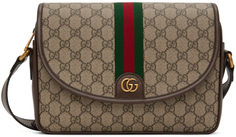 Бежевая сумка-мессенджер Ophidia Gucci