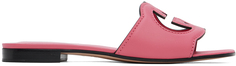 Розовые сандалии с вырезом G-образной формы Rhodamine Gucci