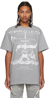Серая футболка с принтом Y/Project