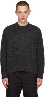 Серый классический свитер Wooyoungmi