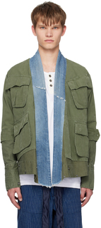 Зеленый кардиган Jungle GL1 Greg Lauren