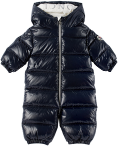 Baby Navy Samian Down Зимний комбинезон Темно-синий Moncler Enfant