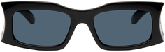 Черные прямоугольные солнцезащитные очки Balenciaga