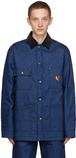 Джинсовая куртка цвета индиго Chore Sky High Farm Workwear