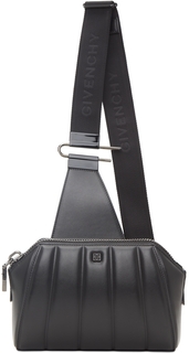 Черная стеганая сумка через плечо Antigona Givenchy