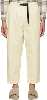 Белые брюки-карго Pilgrim Surf + Supply Off-White Salathe