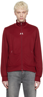 Красная спортивная куртка с логотипом Courreges