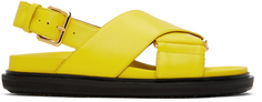 Желтые сандалии Fussbett Marni