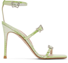 Зеленые босоножки на каблуке Venus Sophia Webster