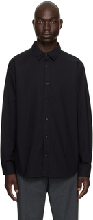 Черная рубашка с вышивкой Calvin Klein