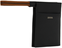 Черная мини-сумка-стойка ZEGNA