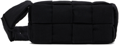 Черная стеганая сумка для кассет Tech Bottega Veneta