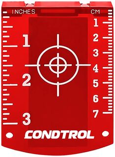 Магнитная мишень для лазерного нивелира (красная) Condtrol