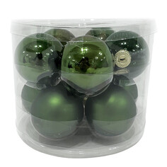 Шары елочные в наборах набор шаров MAXIJOY 60мм 10шт стекло зеленый