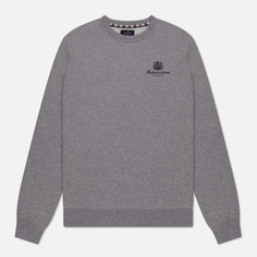 Мужская толстовка Aquascutum Active Small Logo Crew Neck Fleece, цвет серый, размер S