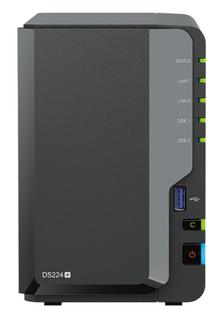 Сетевой накопитель Synology DiskStation DS224+ 2x3.5”/2.5" SATA, 2xUSB3.2Gen1, 2xUTP Gigabit, без HDD