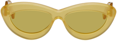 Желтые солнцезащитные очки «кошачий глаз» Loewe