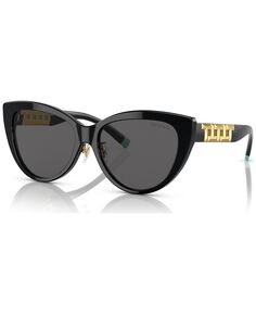 Женские солнцезащитные очки с низкой перемычкой, TF4196F56-X Tiffany &amp; Co., черный
