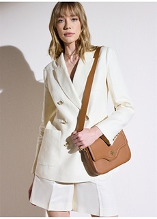 Женская куртка с v-образным вырезом цвета Brooks Brothers
