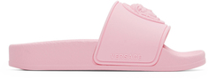 Детские розовые резиновые шлепанцы Medusa, розовый, ЕС Versace