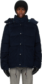 Темно-синяя стеганая куртка-пуховик Polo Ralph Lauren