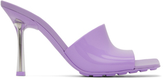 Фиолетовые эластичные мюли Bottega Veneta