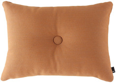 Светло-коричневая вязаная подушка в горошек HAY