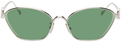 Серебряные шестиугольные солнцезащитные очки «кошачий глаз» Anagram LOEWE