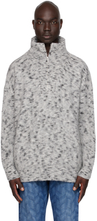 Серый свитер на молнии Isabel Marant
