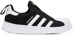 Adidas Kids Kids Черные кроссовки Superstar 360 Little Kids